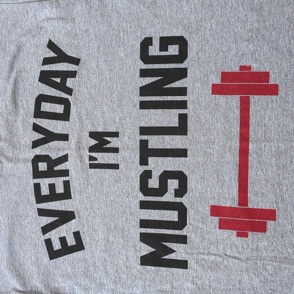 State Fitness Lifting Short Sleeve Graphic Tee Long Length size Medium - Picture 2 of 6